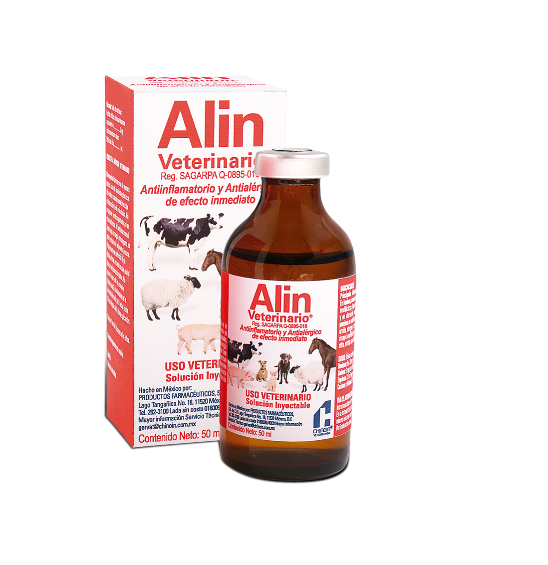 Alin Veterinario Inyectable 50 ml