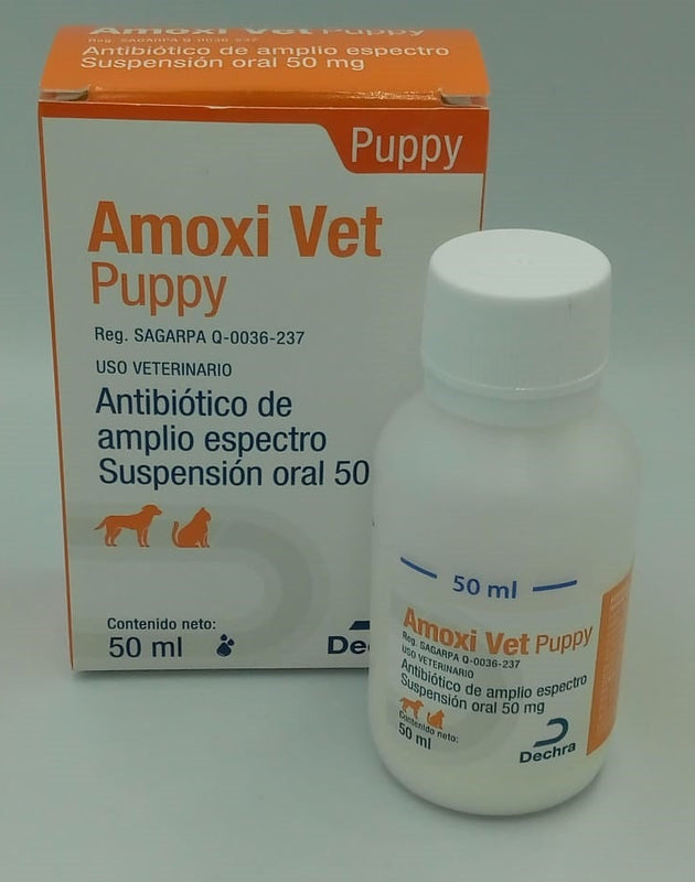 Amoxi Vet Puppy 50 mg frasco 50 ml ( Amoxivet )