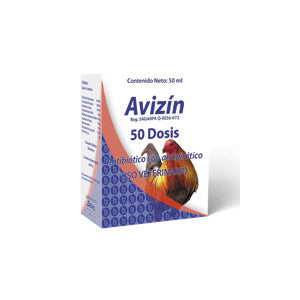 Avizin Frasco con diluyente 50 dosis