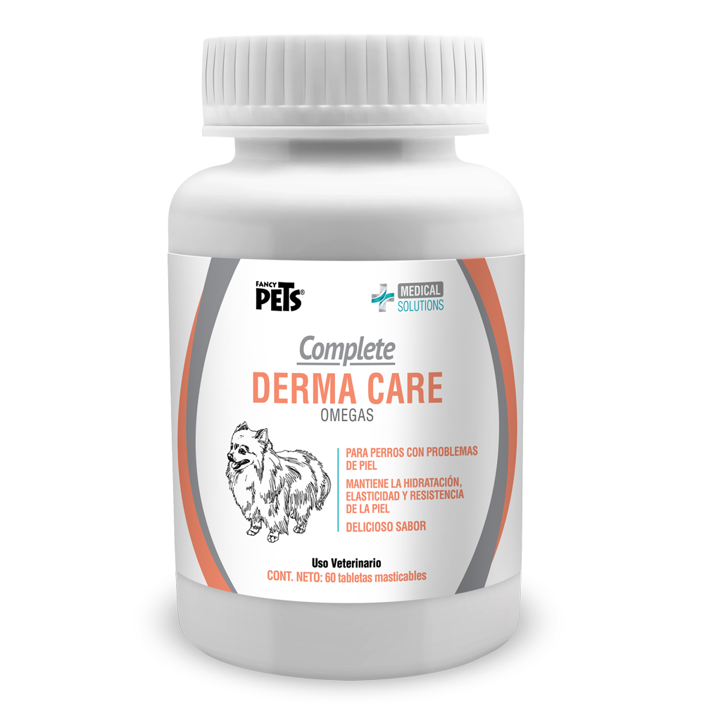 Complete Dermo Care Piel y Pelo  ( Omegas )-  Tabletas Masticables Multivitamínico 60 Tabletas