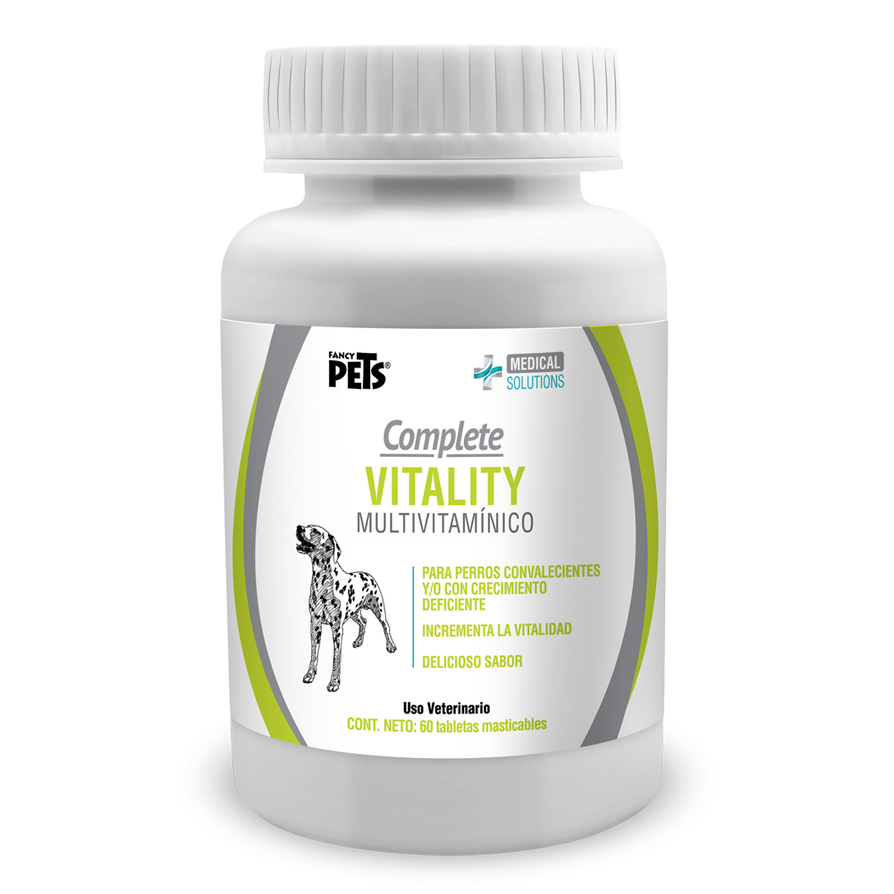 Complete Vitality para Perros -  Tabletas Masticables Multivitamínico 60 Tabletas