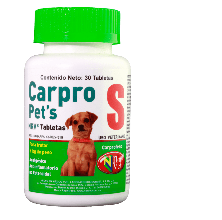 Carpro Pets S NRV 30 tabletas  ( Carprofeno )