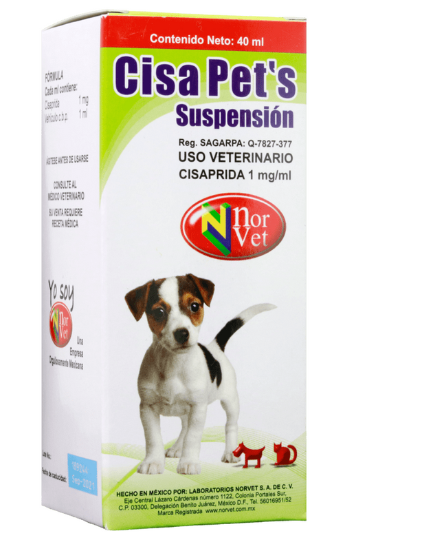 Cisa Pets NRV Suspensión 40 mL ( Cisaprida 1 mg )