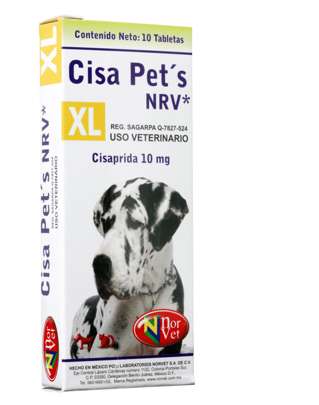 Cisa Pets NRV XL ( Cisaprida 10 mg )