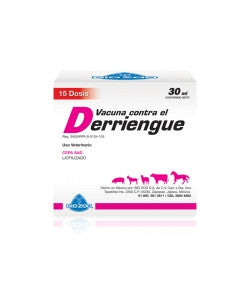 Derriengue Frasco 11 dosis ( 22 ml) REQUIERE TRANSPORTARSE EN FRÍO LLAME PARA COTIZAR ENVÍO