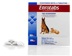 Enrotabs Blister con 20 carteras con 4 tabletas