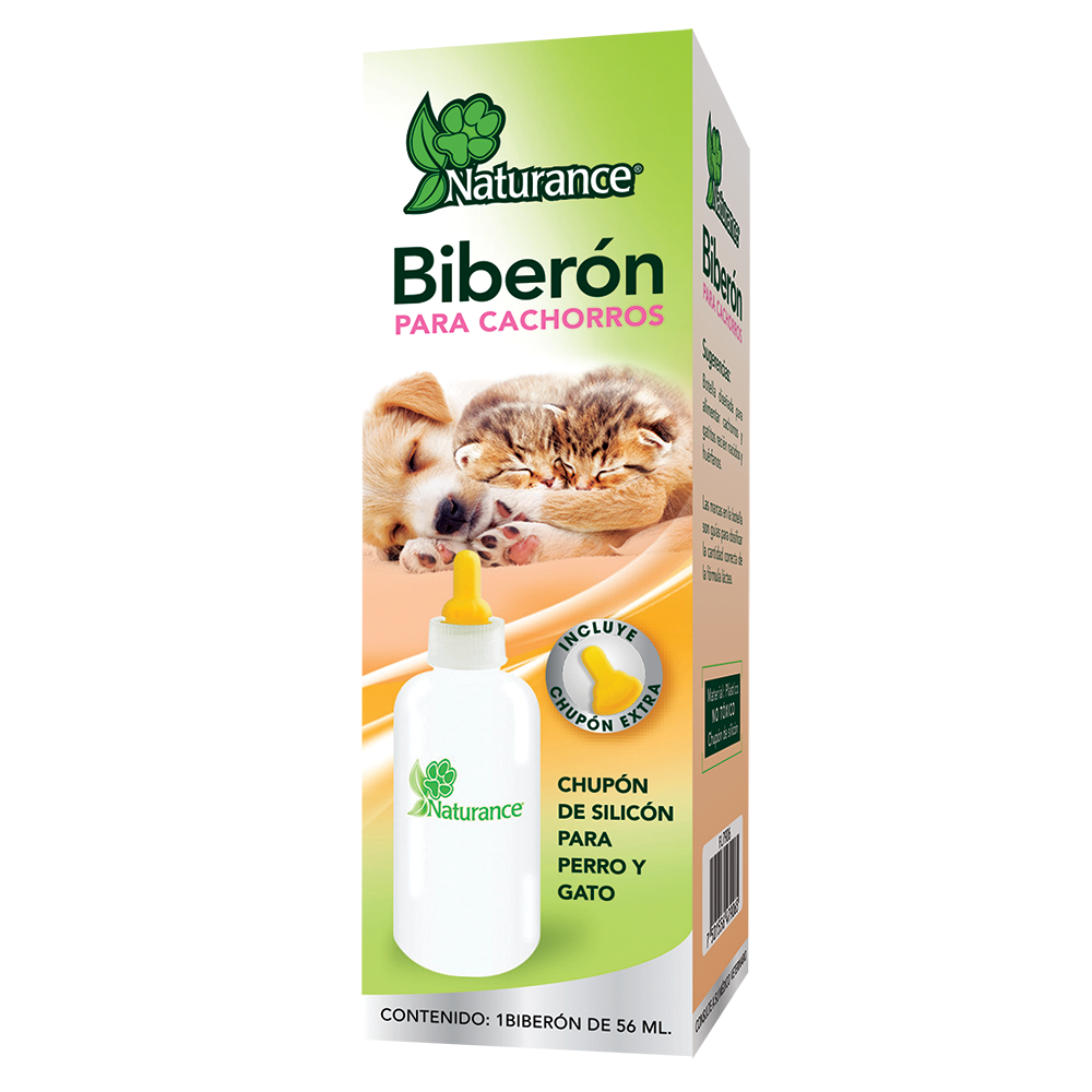 Biberon para cachorros 56 mL Naturance ( mamila )