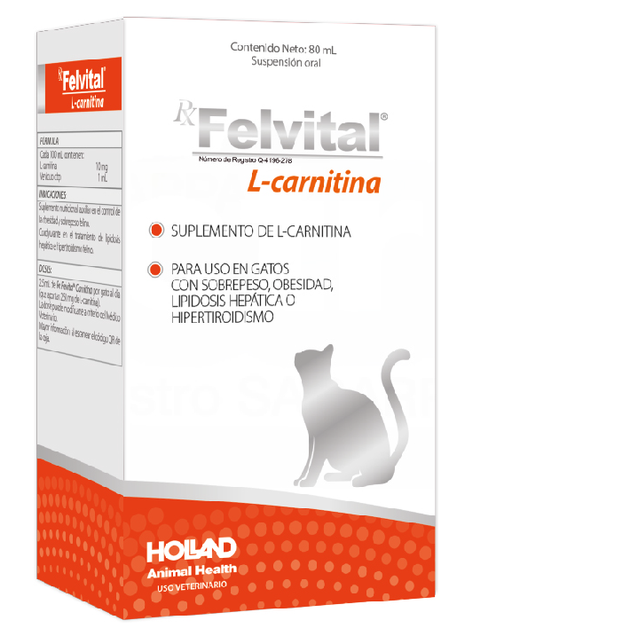 Felvital L-Carnitina Suspensión Oral Gatos 80 mL