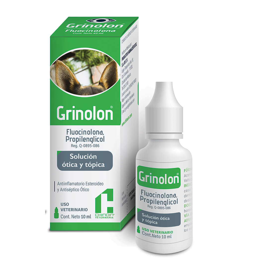 Grinolon Ótico gotas 10 mL ( perros y gatos )