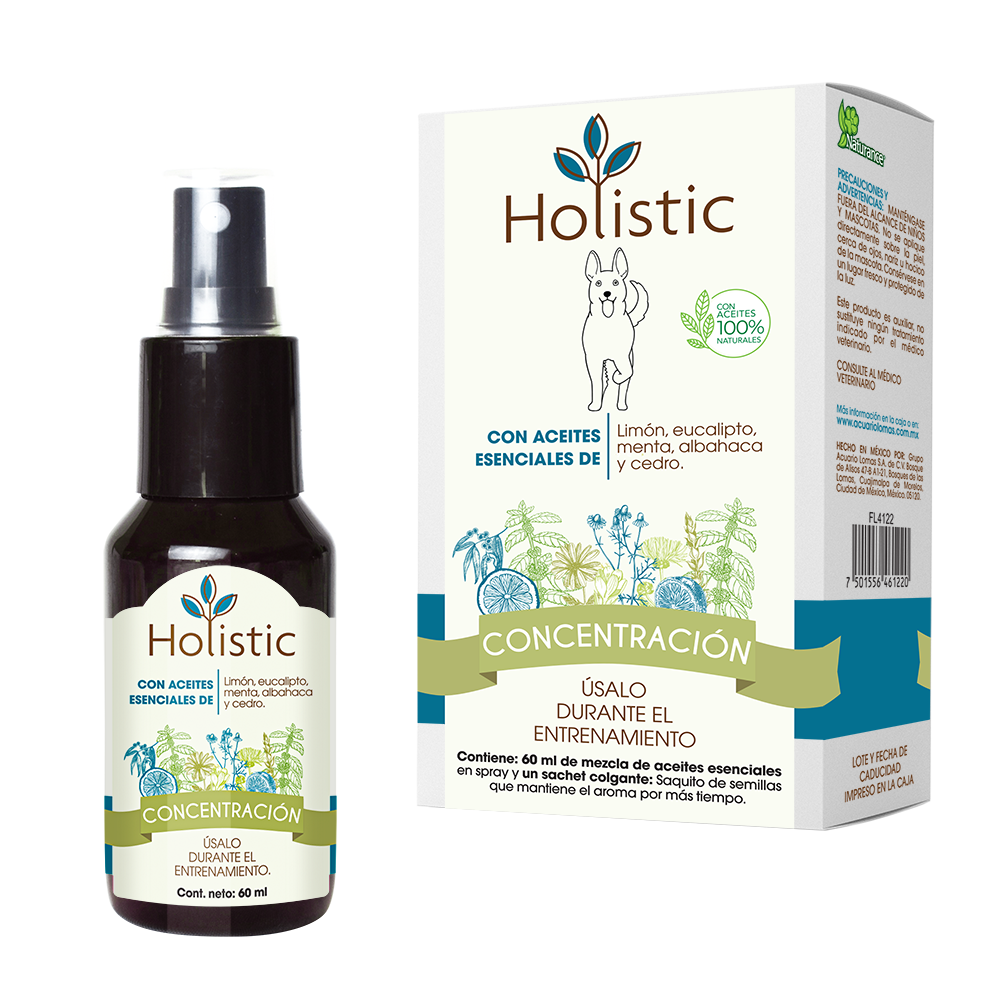 Holistic Concentración 60 mL  (Entrenamiento : Aprendizaje, Concentración y Agilidad ) Aromaterapia