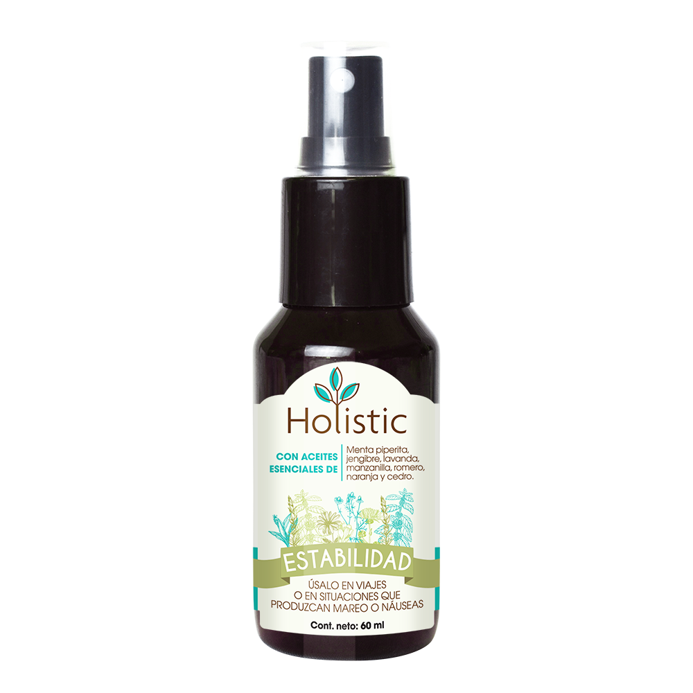 Holistic Estabilidad 60 mL  (Viaje : Mareo o Náuseas ) Aromaterapia