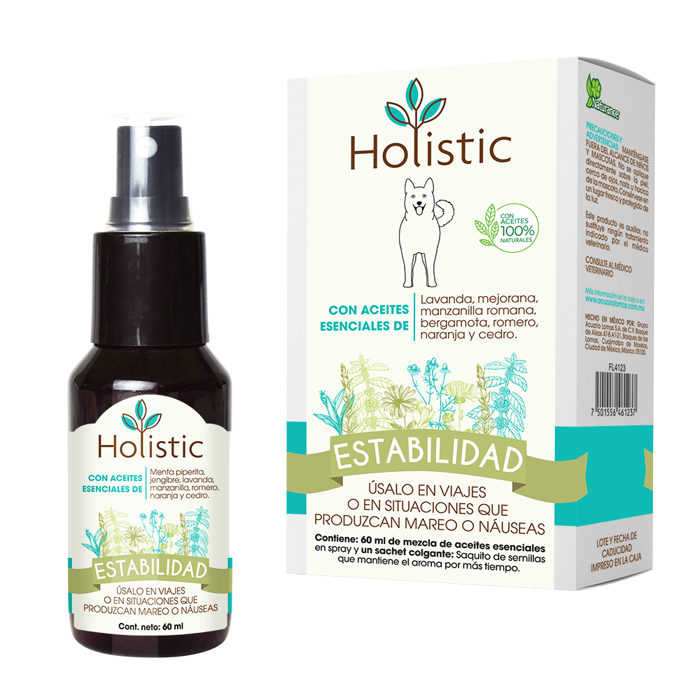 Holistic Estabilidad 60 mL  (Viaje : Mareo o Náuseas ) Aromaterapia