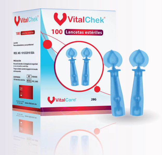 Lancetas Universales Vital Care 100 piezas