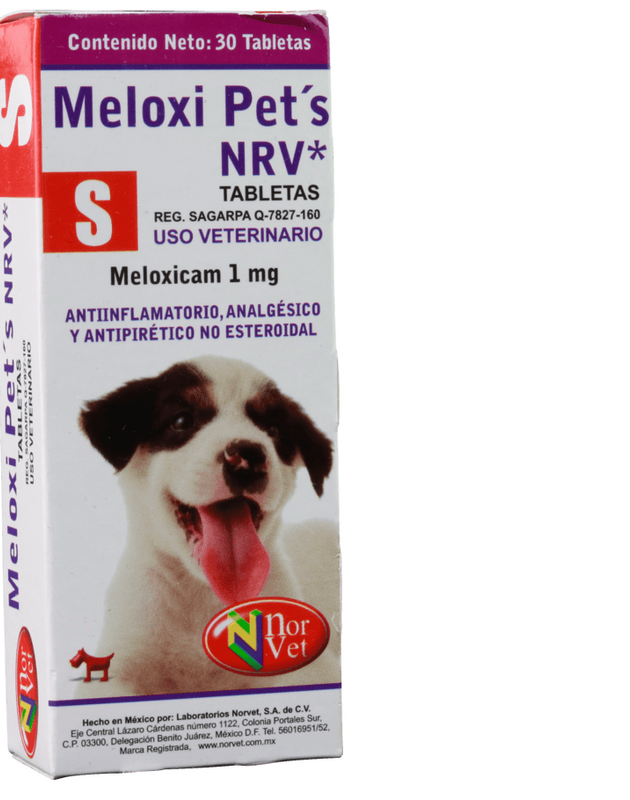 Meloxi Pets NRV S ( Meloxicam 1 mg - 10 kg ) 30 tabletas