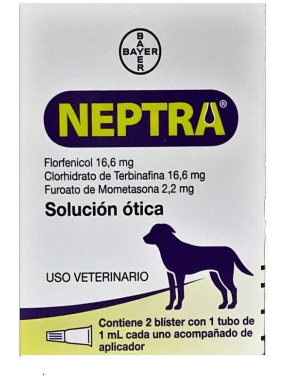 Neptra Solución Ótica 2 tubos 1 ml c/u