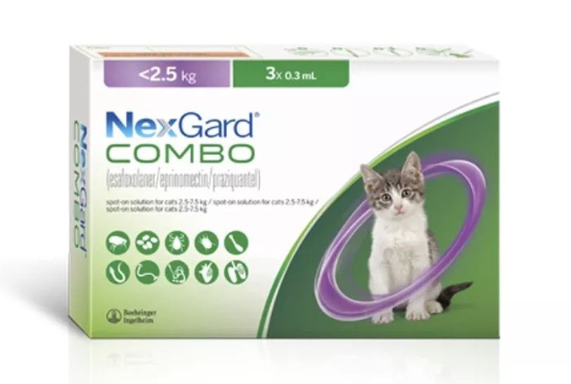 NexGard COMBO Spot-On Gatos 0,8 - < 2,5 kg (Interno y externo)