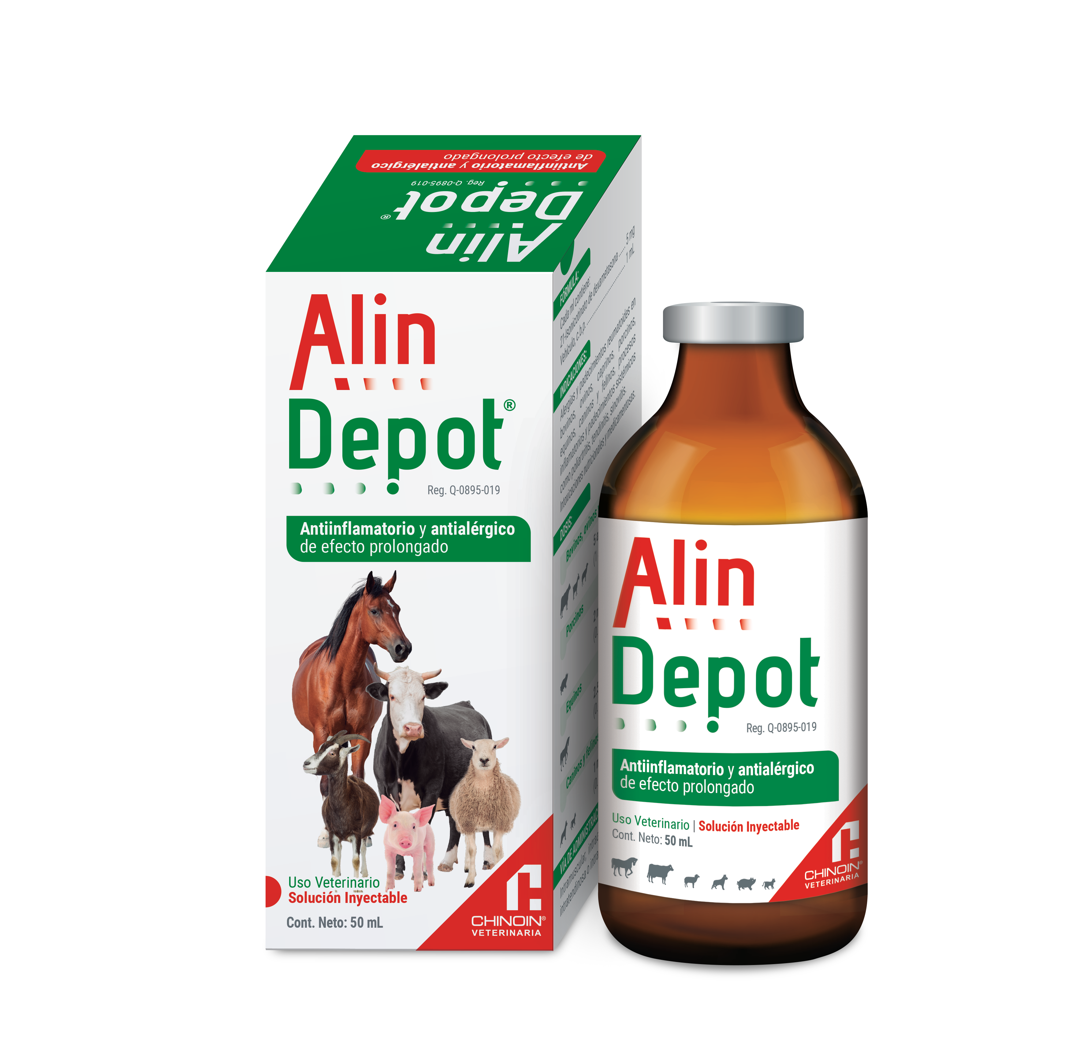 Alin Depot Inyectable Frasco ámpula con 50 ml