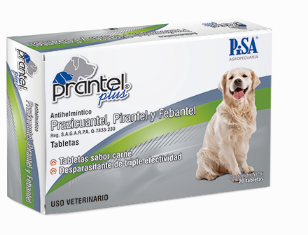 Prantel Plus 20 Tabletas (10 kg)  Desparasitante