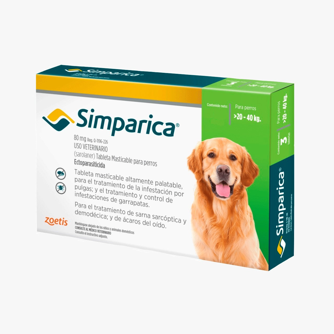 Simparica 80 mg ( 20-40 kg ) 1 tabletas