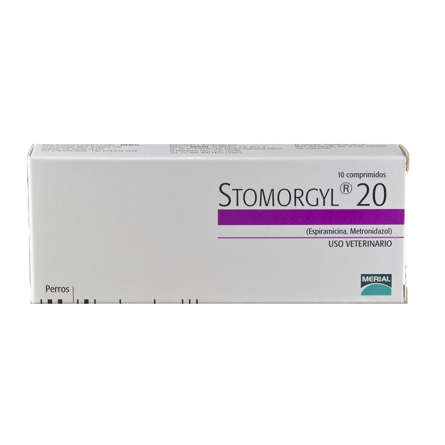 Stomorgyl 20 mg 10 tabletas DESCONTINUADO