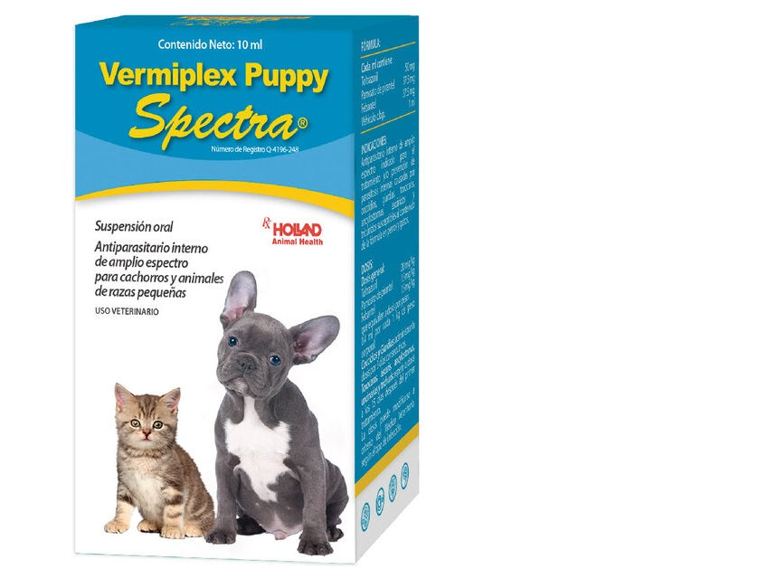 Vermiplex Puppy Spectra 10 mL Suspensión Oral (Giardia y Coccidia) Descontinuado