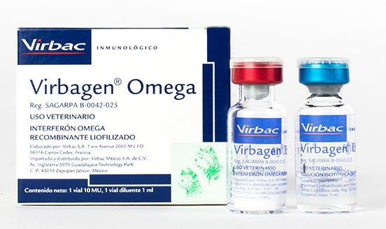 Virbagen Omega REQUIERE TRANSPORTARSE EN FRÍO LLAME PARA COTIZAR ENVÍO