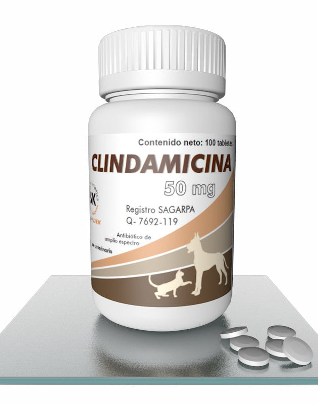 Clindamicina 50 mg  100 Tabletas (Smart Kinetics)