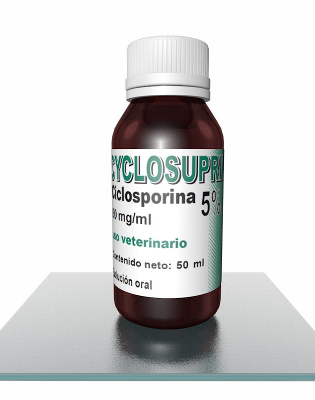 Cyclosuprim 5% Suspensión oral 50 mL ( Tratamiento para Dermatitis Atópica canina)