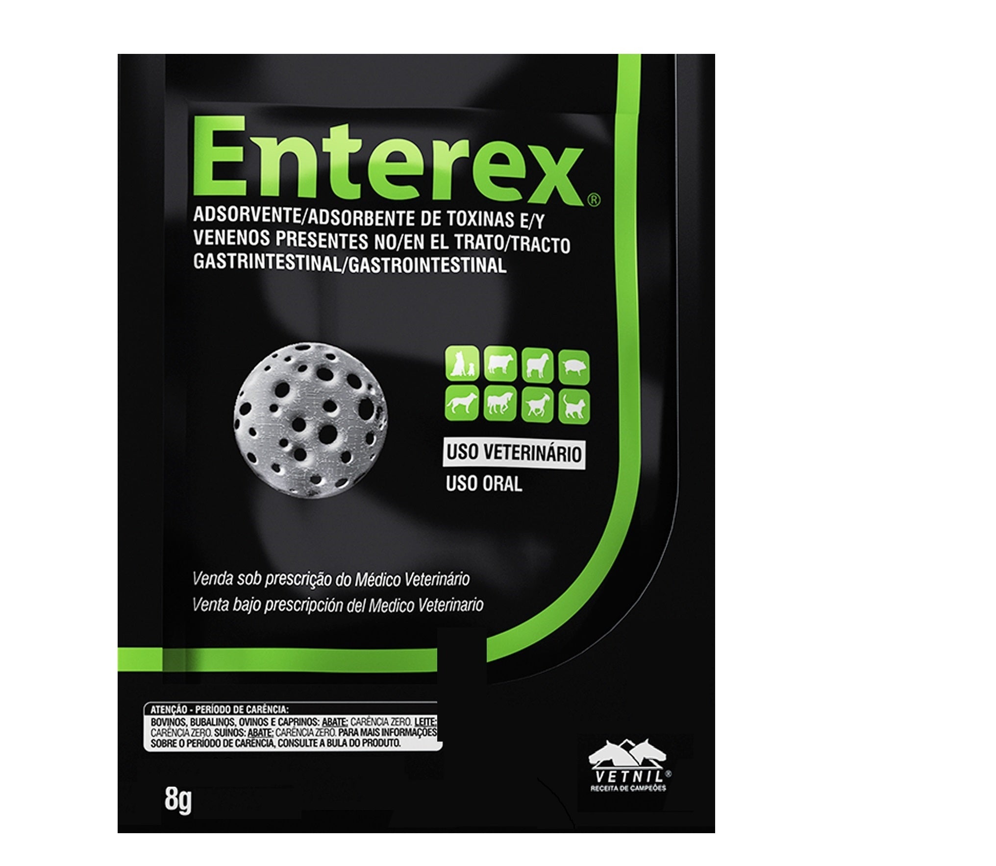 Enterex Sobre 8 gr (Carbón activado - Absorbente de Toxinas y Venenos)