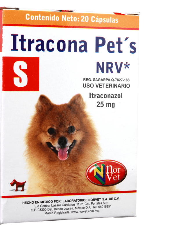 Itracona Pets NRV S  20 cápsulas ( Itraconazol 25 mg )