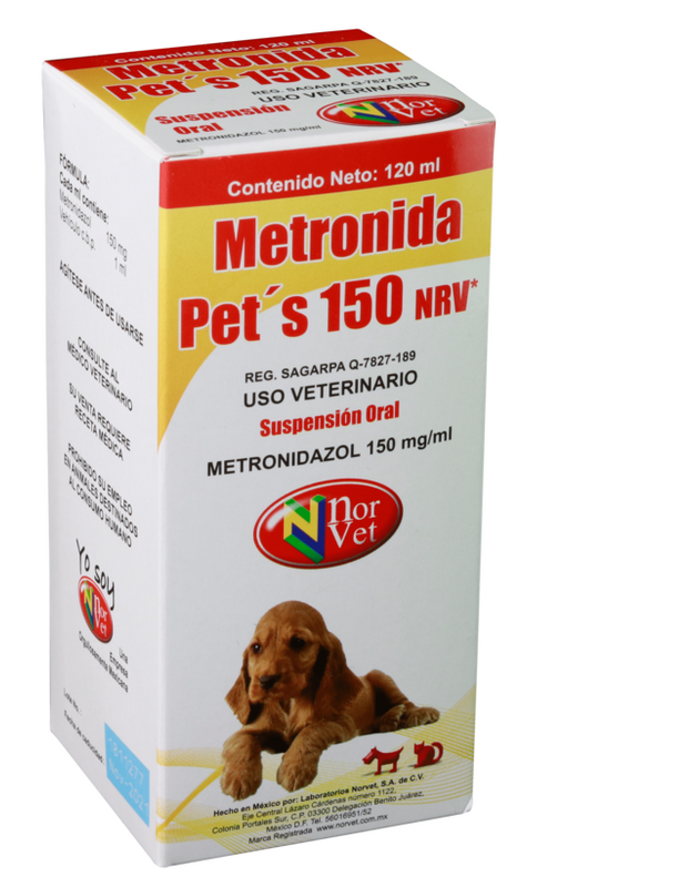 Metronida Pets NRV 150 MG 120 mL